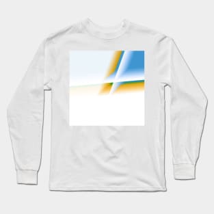 blue green white abstract texture Long Sleeve T-Shirt